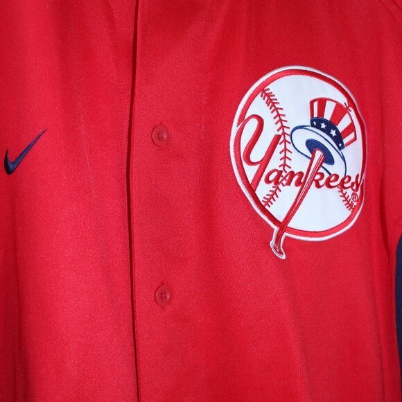 Baseball VTG Derek Jeter Jersey NY Yankees #2 Nike Team Genuine Merchandise - Picture 6 of 15